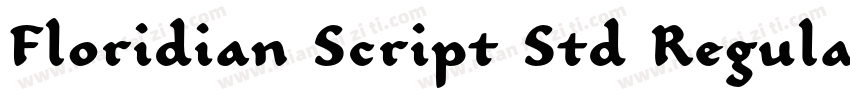 Floridian Script Std Regular字体转换